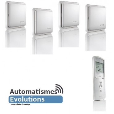 Lot de 4 Récepteurs somfy centralis interieur RTS + Telis 6 chronis RTS pure Lot de 4 Récepteurs somfy centralis interieur RTS + Telis 6 chronis RTS pure
