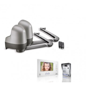 Pack Portail SOMFY SGA4100 & V200 Blanc Pack Portail SOMFY SGA4100 & V200 Blanc